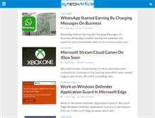 Tablet Screenshot of mytecharticle.com